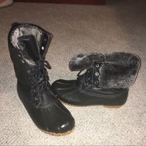 SPORTO Black Womens Winter Boot